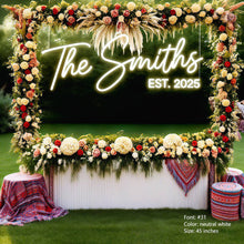 Personalized Neon Wedding Sign