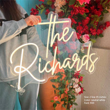 Personalized Neon Wedding Sign