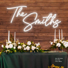 Personalized Neon Wedding Sign