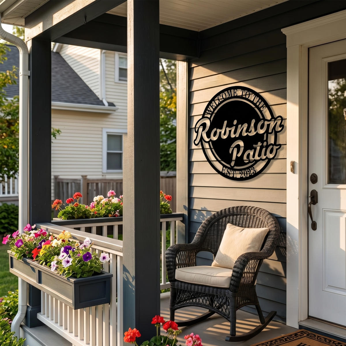 Personalized Patio Metal Welcome Sign Secondary image