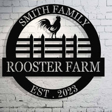 Rustic Rooster Metal Sign