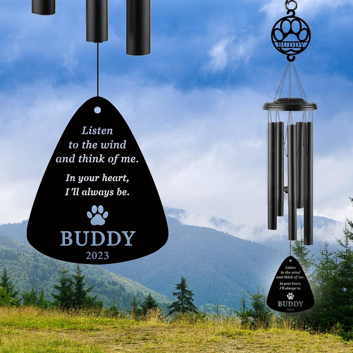 Personalized Pet Memorial Wind Chime Main image