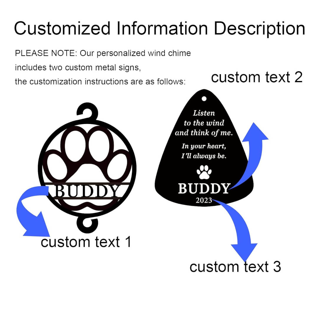 Personalized Pet Memorial Wind Chime Secondary image