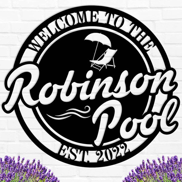 Custom Pool Sign