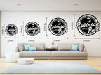 Custom metal pool sign with personalized family name and year — outdoor welcome decor for poolside.
