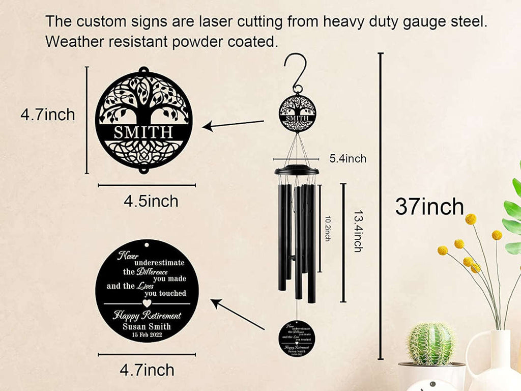 Custom Retirement Wind Chime