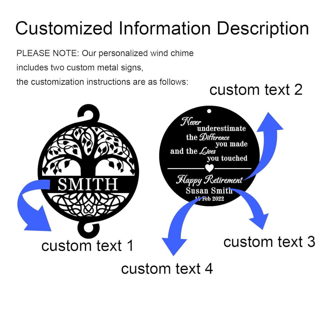 Custom Retirement Wind Chime