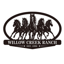 Running Horses Ranch Sign