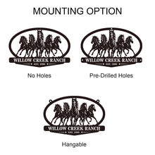 Running Horses Ranch Sign