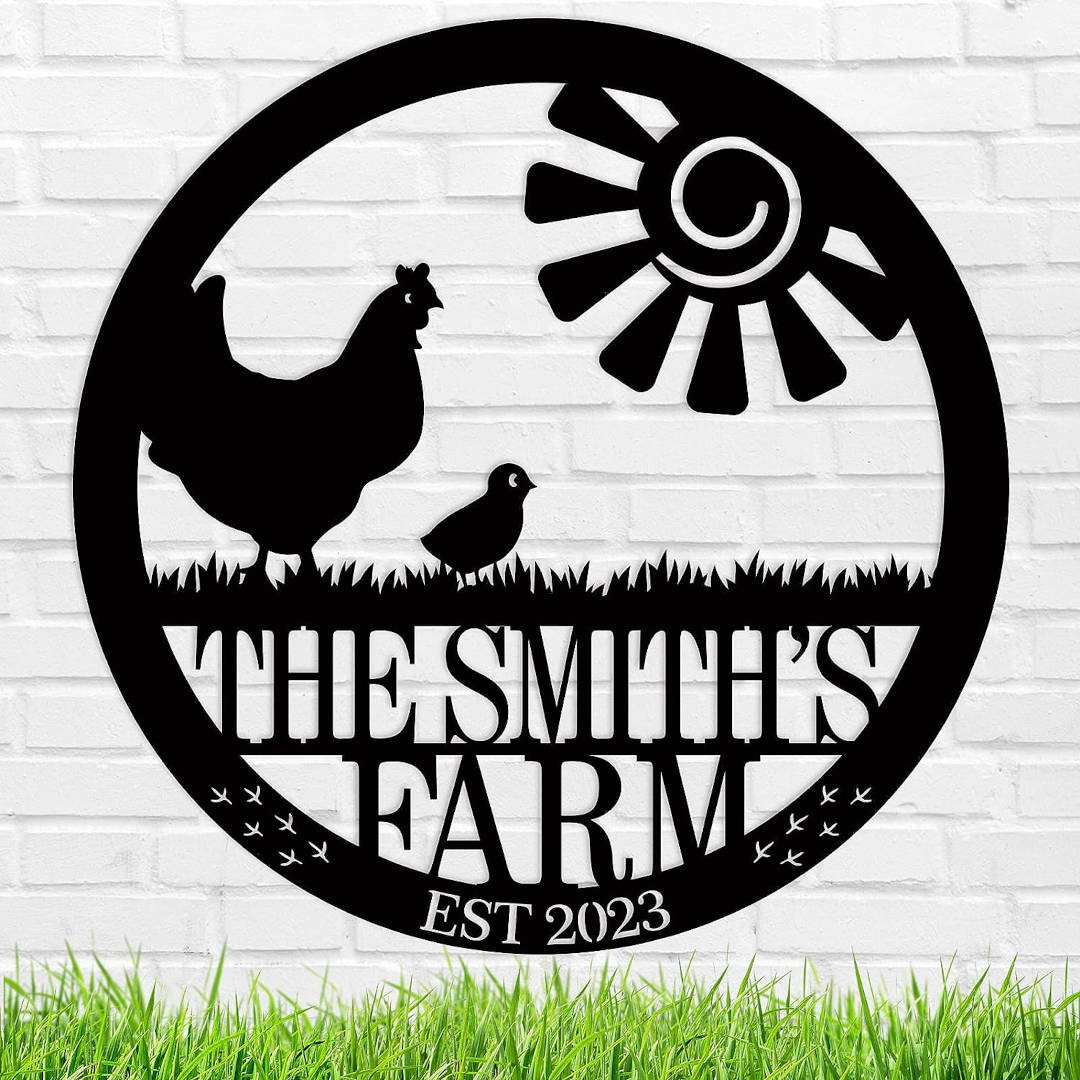 Personalized Rustic Farm Sign