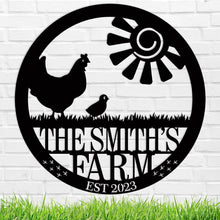 Personalized Rustic Farm Sign