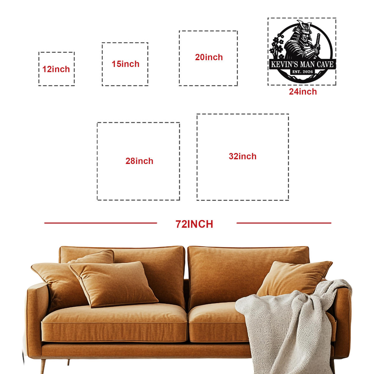 Samurai Man Cave Sign Secondary image