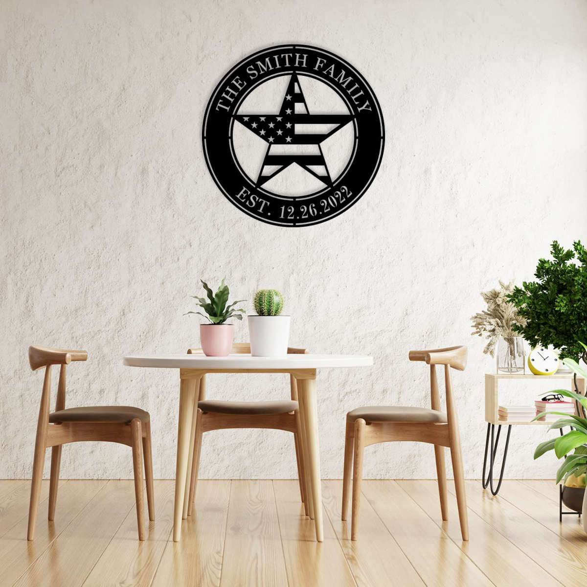 Patriotic Family Metal Sign