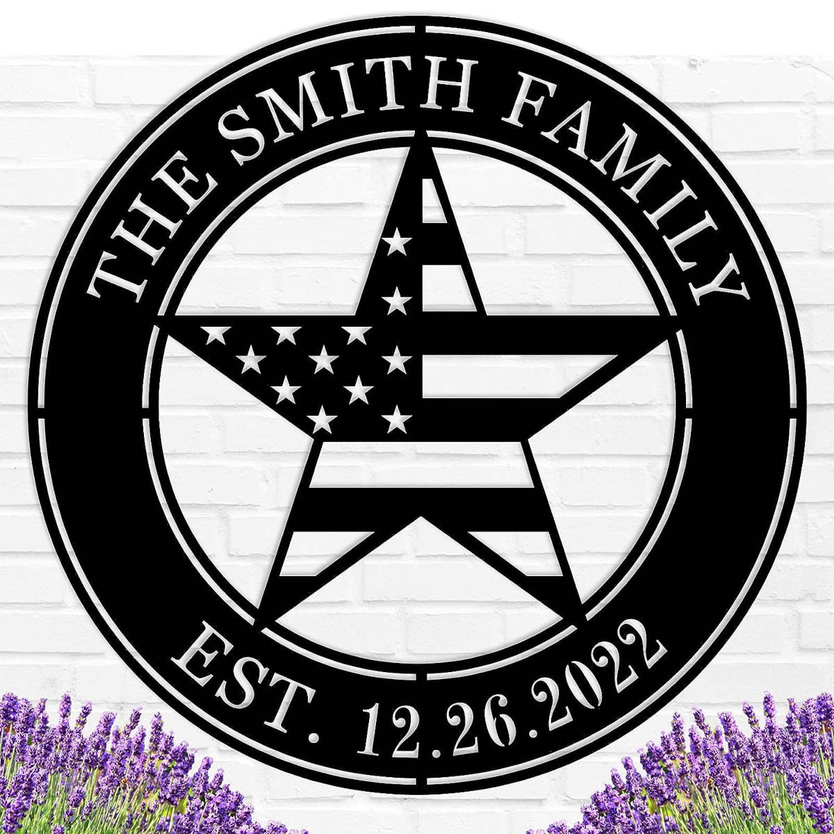 Patriotic Family Metal Sign Main image