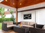 Patio Welcome Sign