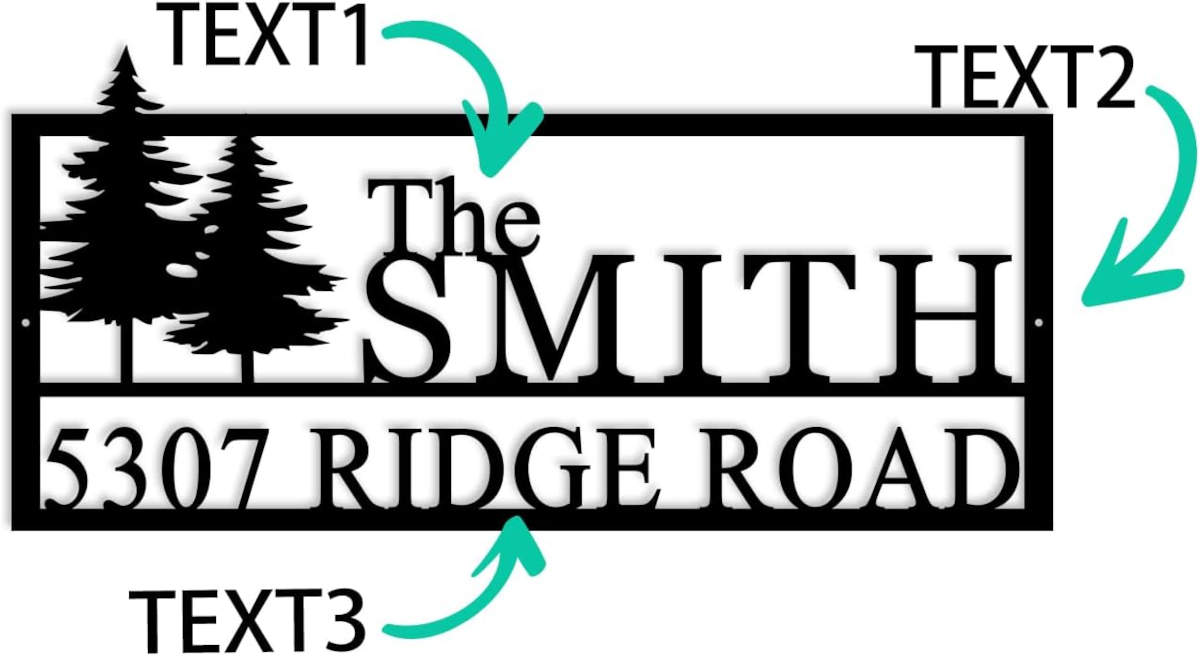 Tree Address Sign Secondary image