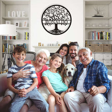 Family Tree Metal Sign