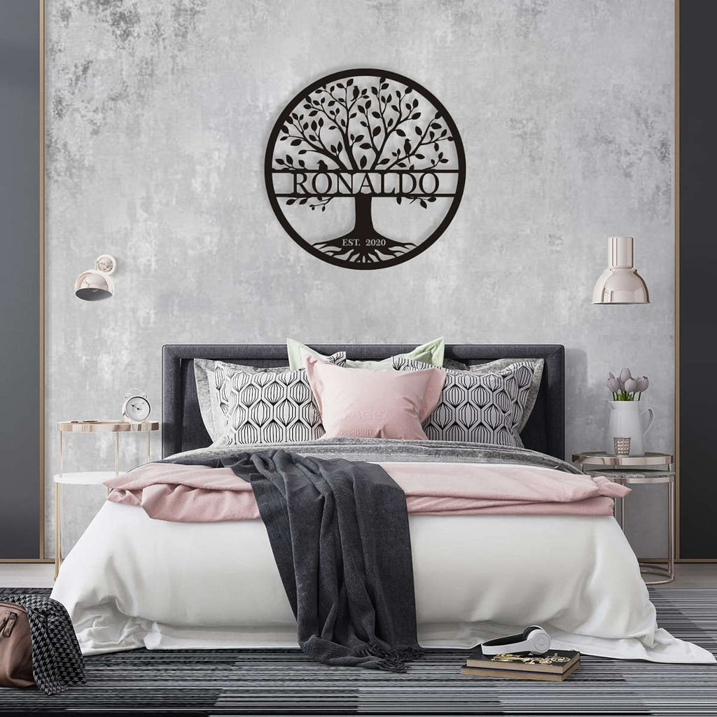 Family Tree Metal Sign