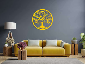 Family Tree Metal Sign