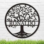 Family Tree Metal Sign