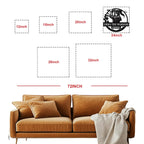 Custom warrior metal name sign featuring a samurai design with personalized text and circular steel frame wall decor