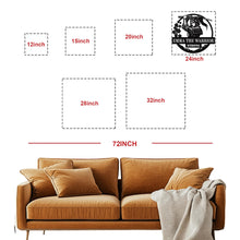 Custom warrior metal name sign featuring a samurai design with personalized text and circular steel frame wall decor