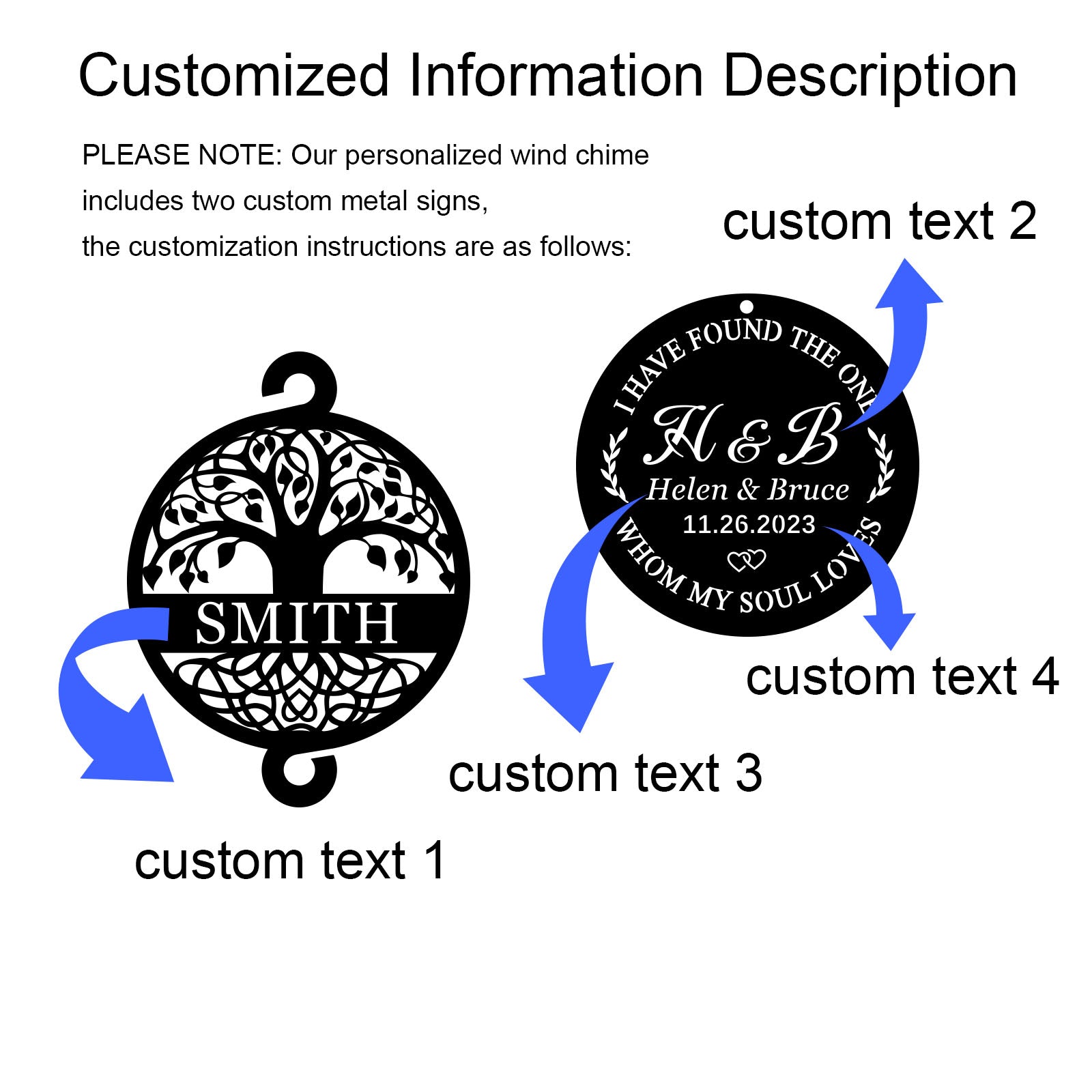 Personalized Wedding Wind Chime Secondary image