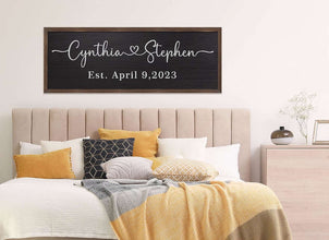 Personalized Wood Couple Plaque