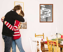 Personalized Wooden Intersection Sign
