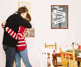 Personalized Wooden Intersection Sign