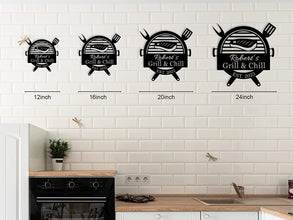 Custom BBQ Grill Name Sign