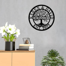 Personalized Tree of Life Steel Wall Art